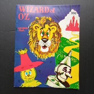 Vintage 1990 Wizard of Oz Coloring Book